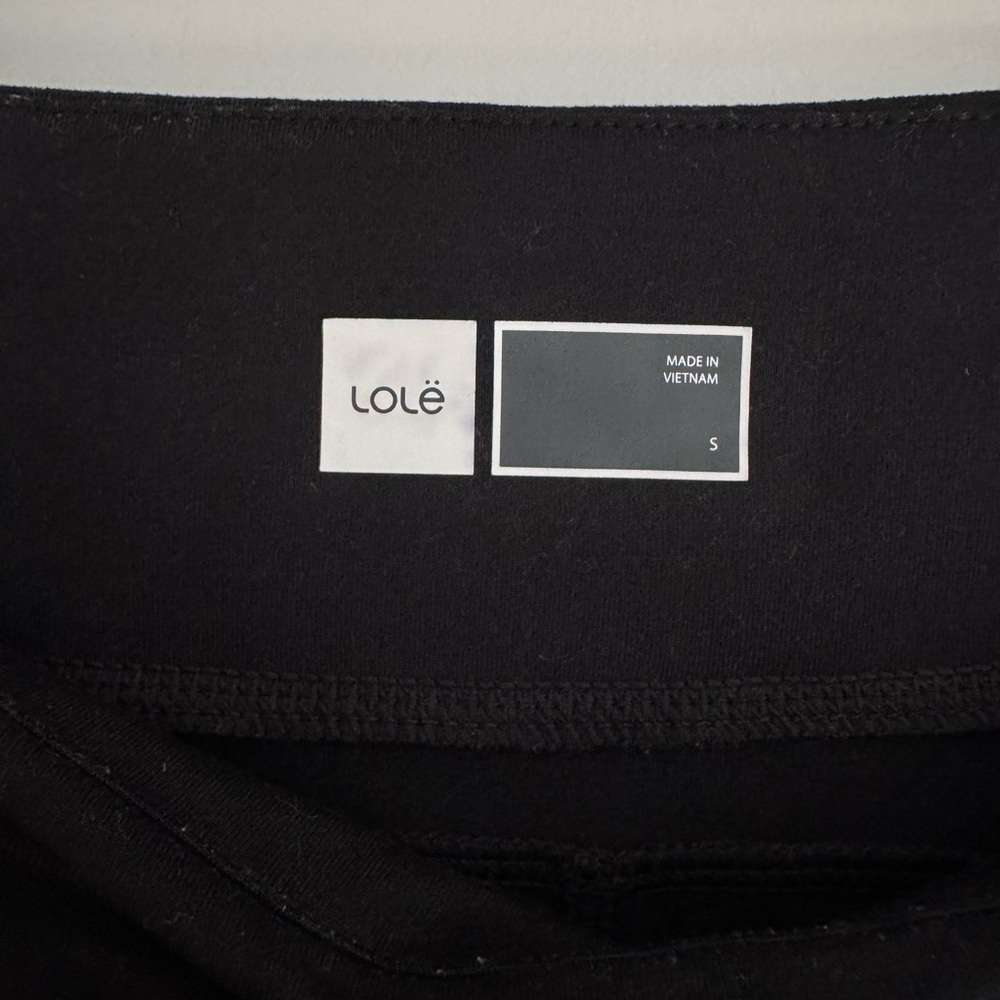 Lole High Waisted Drawstring Joggers Comfy Stretch Sweatpants Black Size Small - Picture 5 of 6